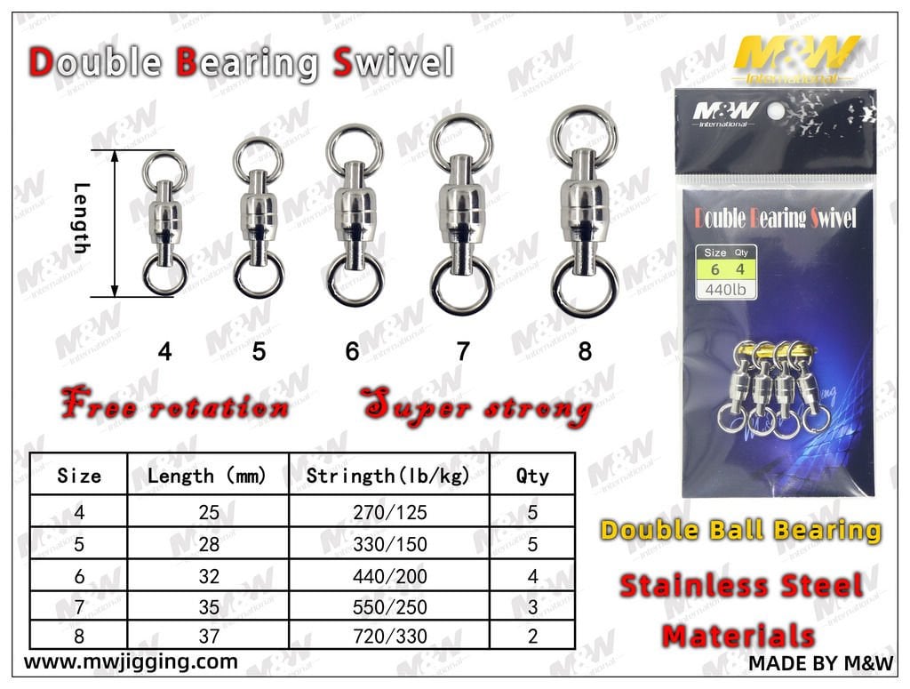 M&W DOUBLE BEARİNG SWİVEL