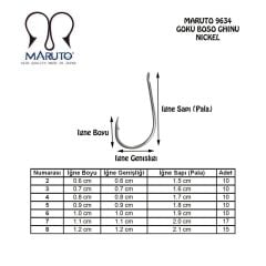 Maruto 9634 Black Nickel Olta İğnesi