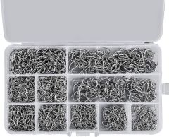1000 Adet Nikel VMC Youvella Mustad Effe Mariner Crown Karışık İğneler