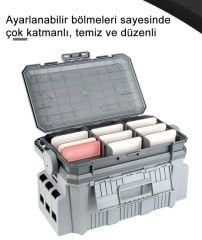 Shufa Çift Katlı Ekstra Dayanıklı Profesyonel Balıkçı Kutu Çanta 19,5L - Siyah